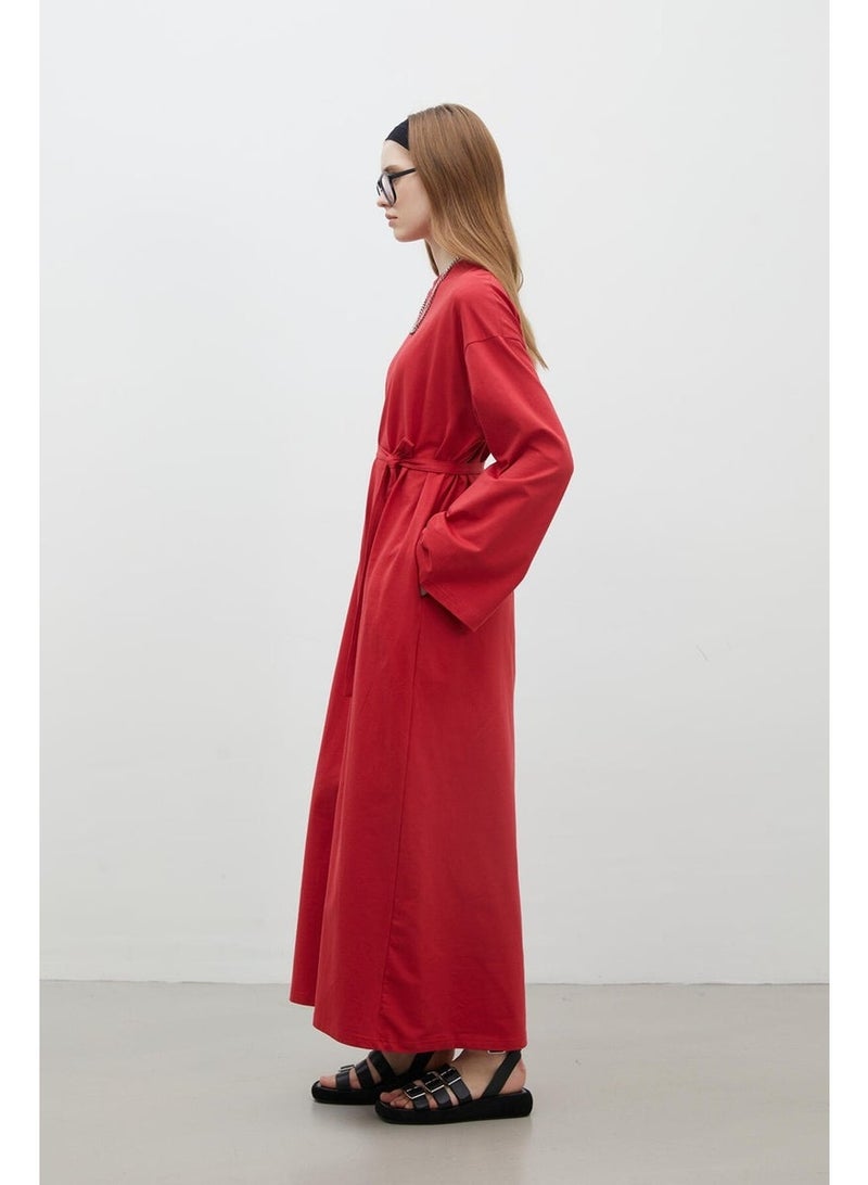 Manuka Red Palazzo Dress - Image 3